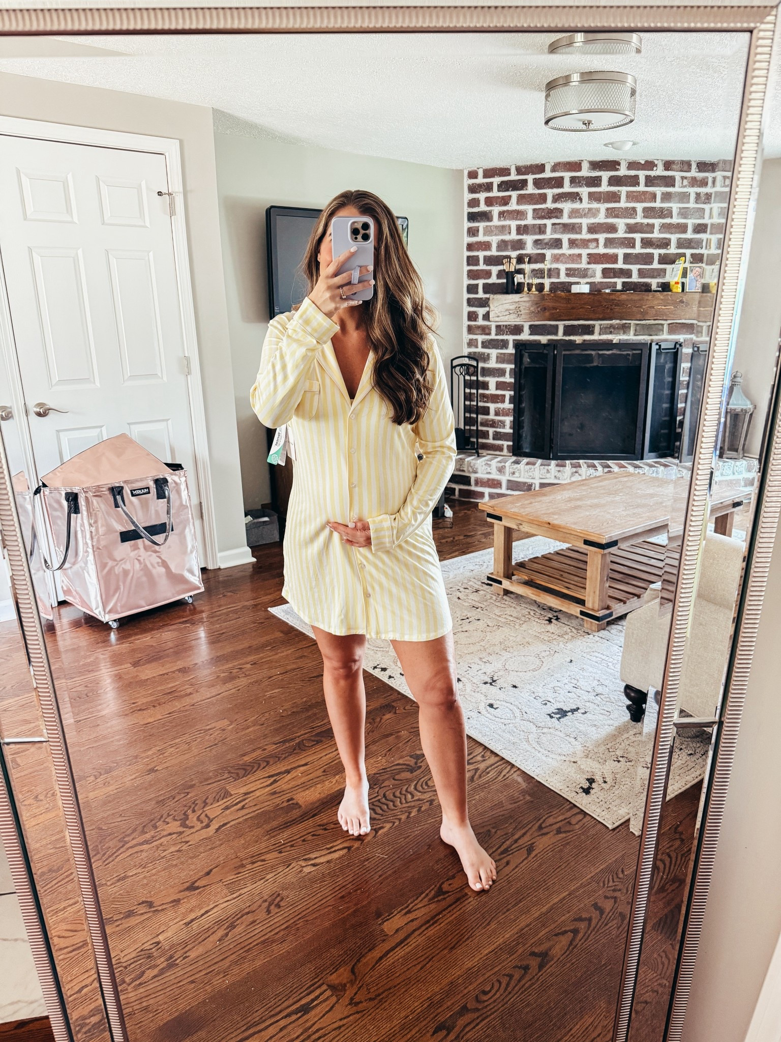if you are about to give birth, highly HIGHLY recommend a night gown for the hospital! Just so much easier for checks down there while you are still in the hospital / makes everything just much simpler! So soft and on sale! 

#LTKBaby #LTKFindsUnder50 #LTKBump
