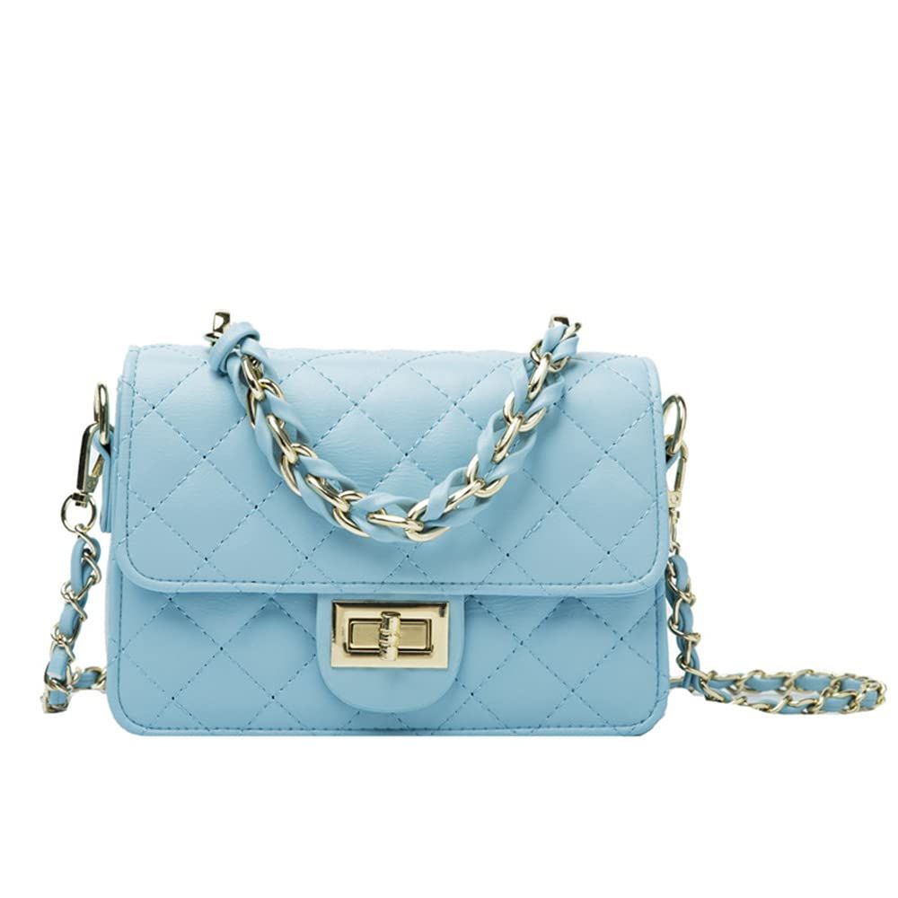 Small fresh female style messenger chain small square bag fashion handbag | Amazon (US)