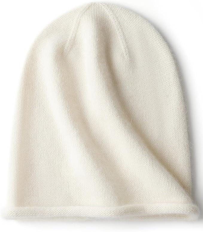 WaySoft Women's 100% Cashmere Slouchy Beanie Design in Elegant Gift Box - Multiple Chic Colors | Amazon (US)