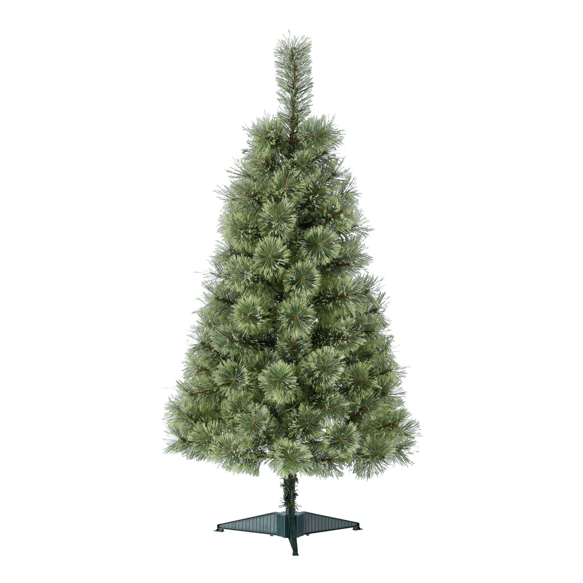 Holiday Time Prelit Conical Christmas Tree 4 ft, Green | Walmart (US)