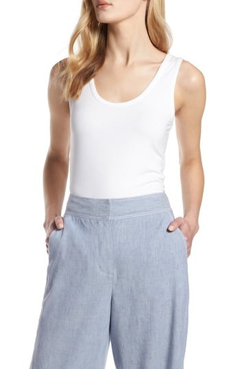 Women's Halogen Scoop Neck Tank Top, Size X-Small - White | Nordstrom