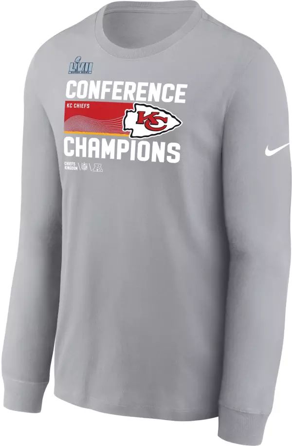 Nike AFC Conference Champions Kansas City Chiefs Locker Room Long Sleeve T-Shirt | Dick's Sporting Goods