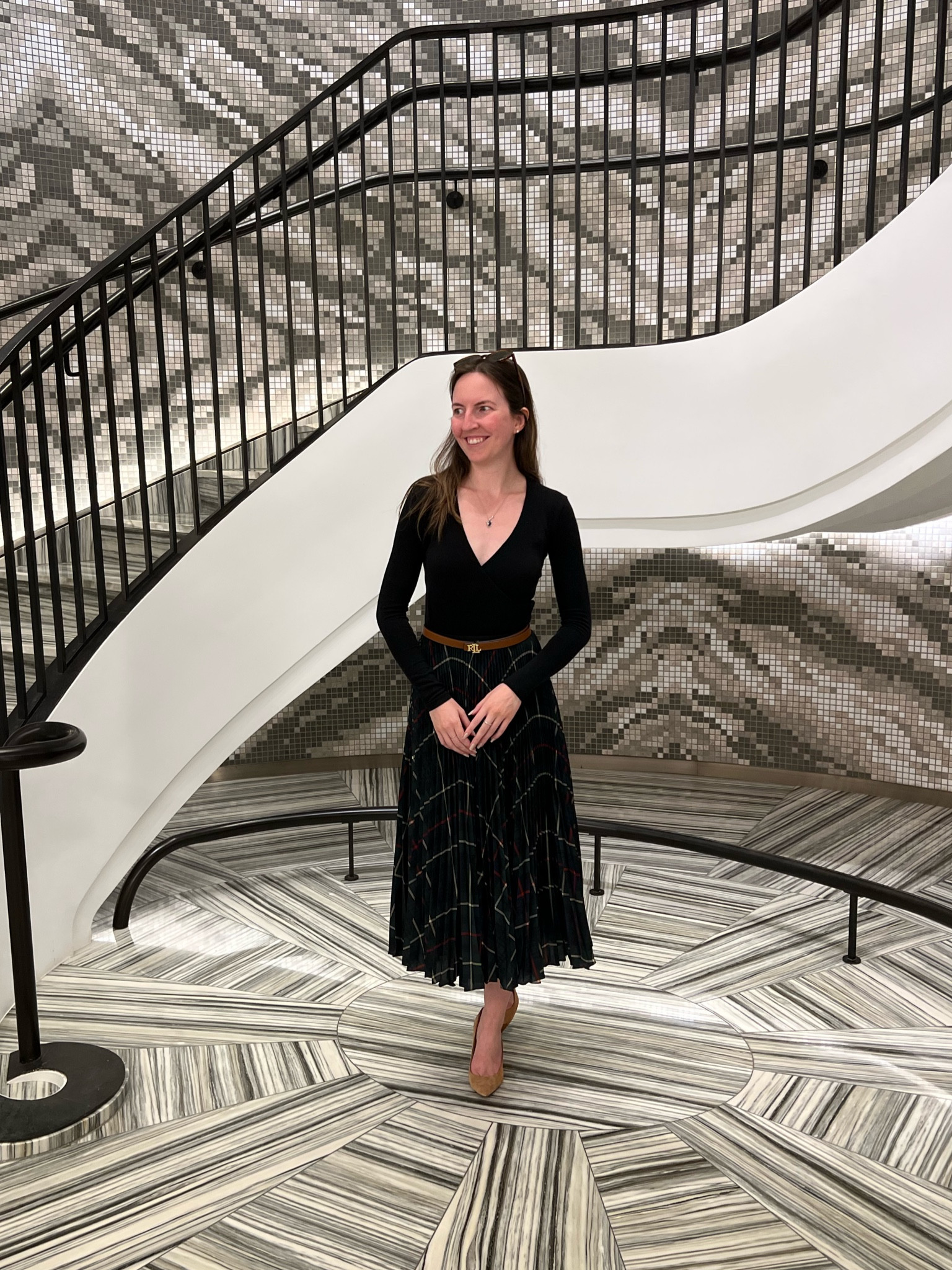 I’m loving pleated skirts for transitional and early fall outfits! Plus, my go-to black bodysuit. My skirt is Ralph Lauren, but I linked some similar styles for under $100

#LTKfindsunder100 #LTKworkwear #LTKSeasonal