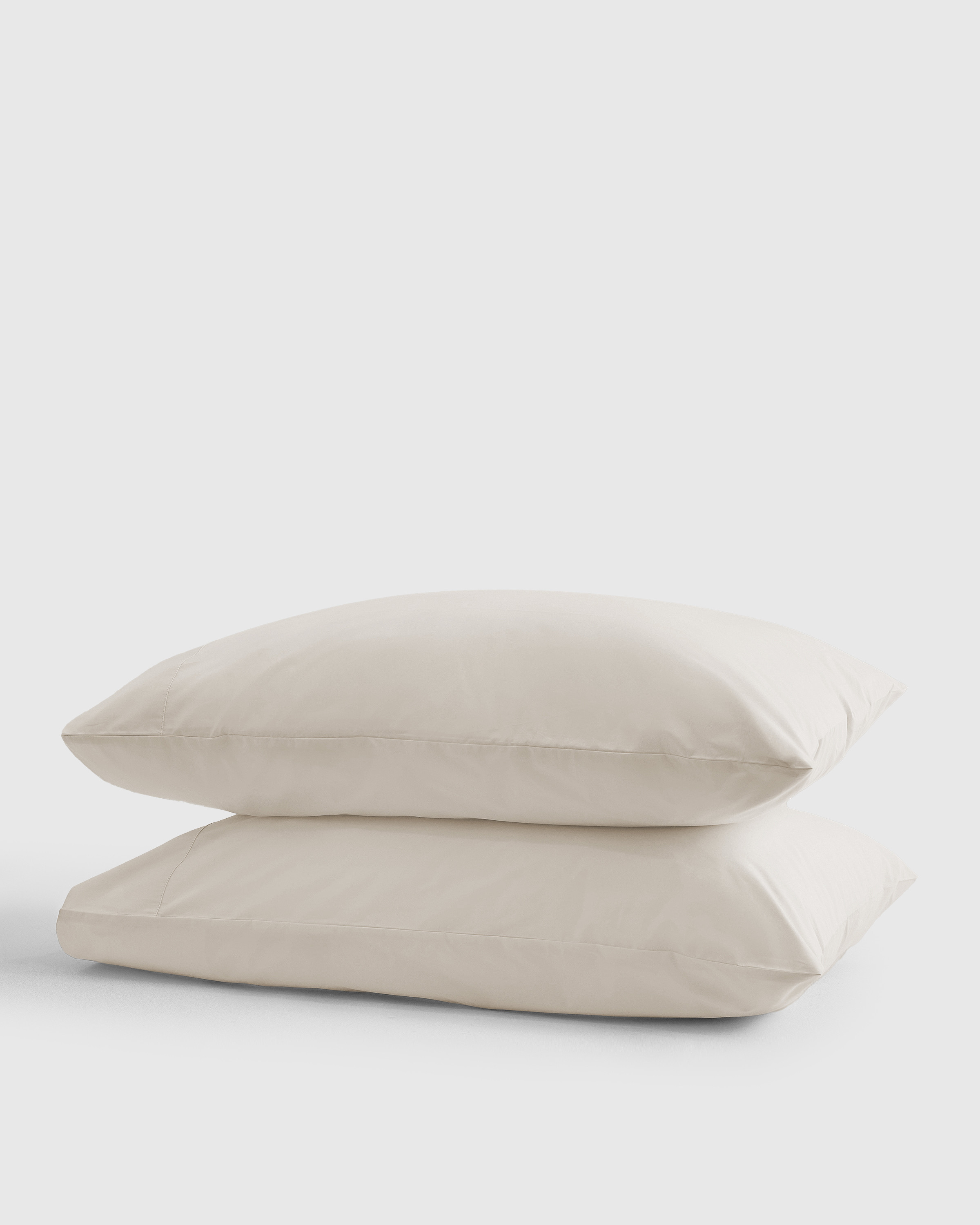 Quince | Classic Organic Percale Pillowcase Set in Sand, Size King, Percale Cotton | Quince