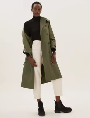 Pure Cotton Stormwear&trade; Belted Trench Coat | Marks and Spencer AU/NZ