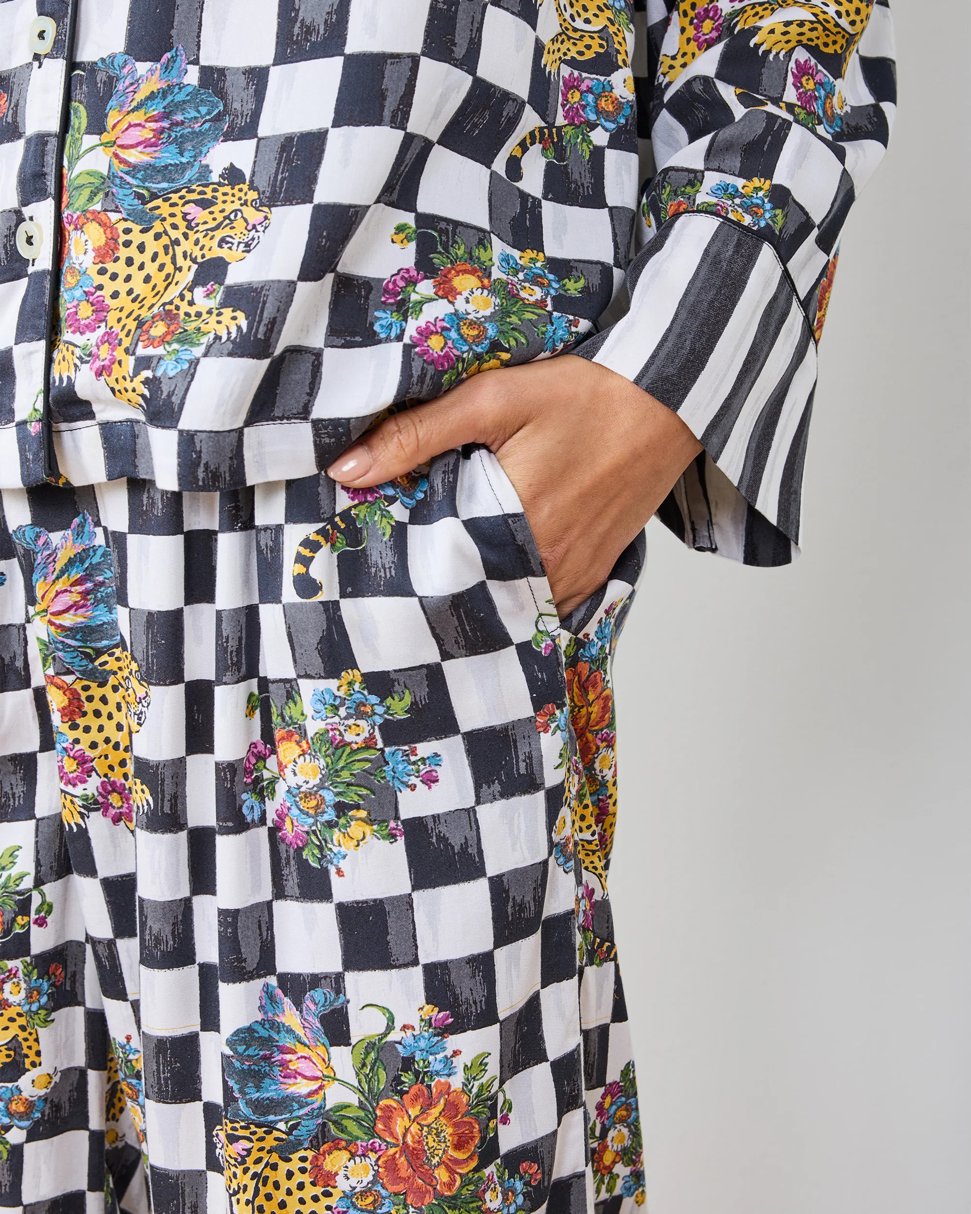 Courtly Check Bagheera - Eco Satin Soho Set - Floral | Printfresh