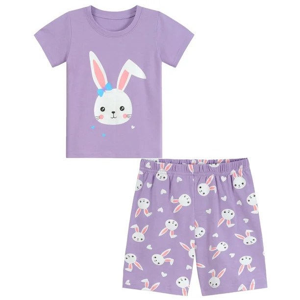 Little Hand Toddler Girls Easter Bunny Summer Pajamas Pjs Set 3T | Walmart (US)