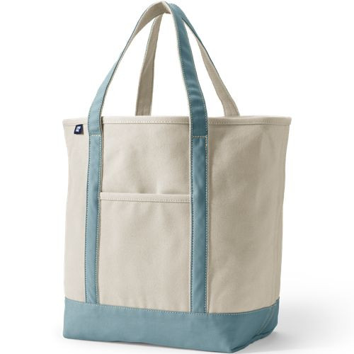 Medium 5 Pocket Open Top Canvas Tote Bag | Lands' End (US)