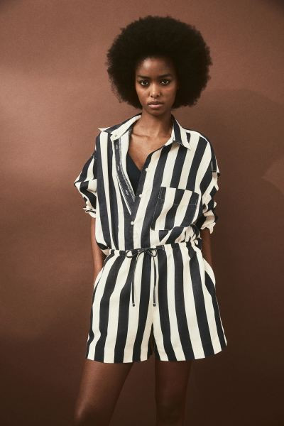 Linen-blend Pull-on Shorts | H&M (US + CA)