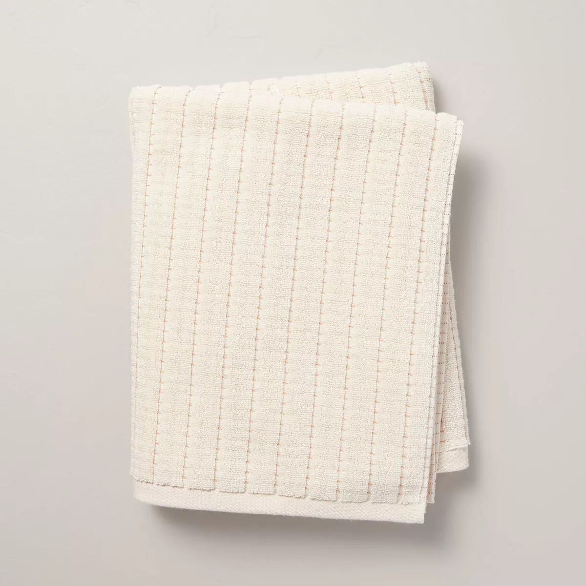 Hidden Stripe Terry Bath Towels Natural/Honey - Hearth & Hand™ with Magnolia | Target