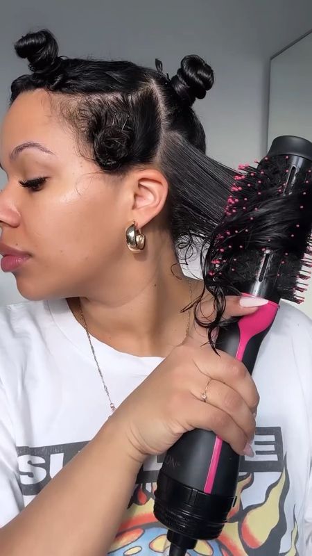 Curly to straight blow out tutorial 

#LTKbeauty #LTKVideo #LTKstyletip