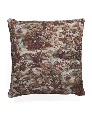24x24 Forest Landscape Oversized Feather Filled Pillow | TJ Maxx
