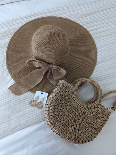 SHEIN Beach Accessories. Beach hat. Boho earrings. Beach purses. Boho hand bag. #LTKfind

#LTKstyletip #LTKfindsunder50 #LTKtravel