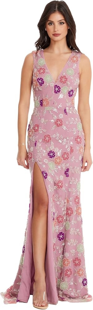 Dress the Population Women's Sandra Bodycon Maxi Dress | Amazon (US)