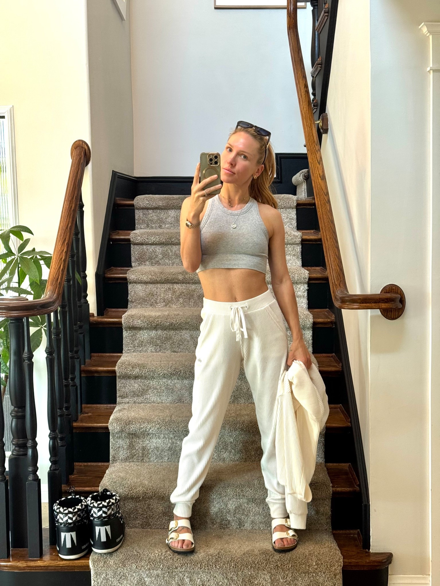 Today’s outfit! Alo set & tank & birkenstock sandals 🤍🤍

#LTKFindsUnder50 #LTKStyleTip #LTKSaleAlert