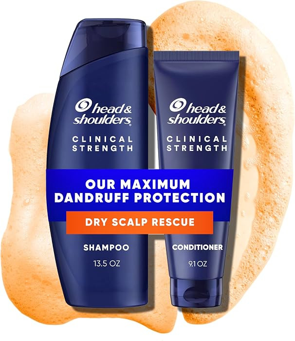 Head & Shoulders Anti-Dandruff Shampoo, Clinical Strength Dry Scalp Rescue, 1% Selenium Sulfide, ... | Amazon (US)
