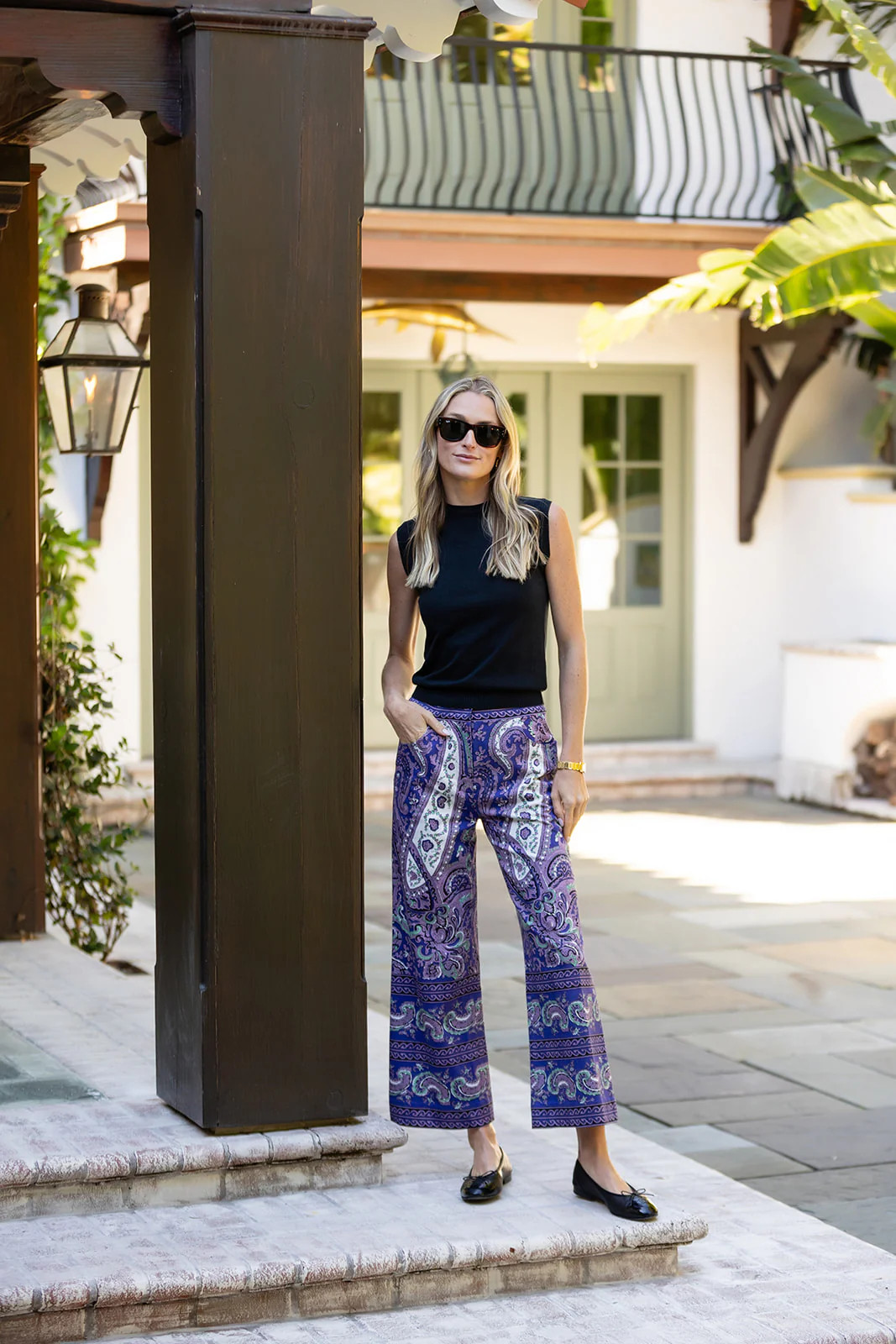 Babe Pant - Palm Beach Paisley | Julia Amory