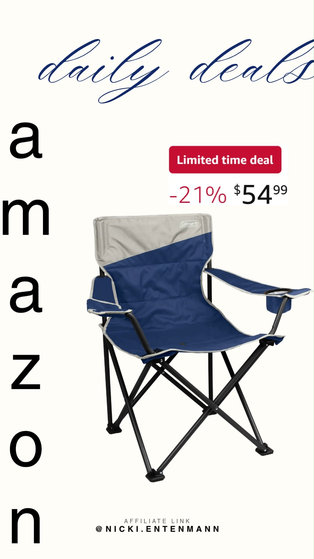 Coleman’s Big‑N‑Tall Camping Chair is built for comfort with a cup holder and side pocket, making outdoor adventures easier and more relaxing every time you sit back. 🏕️🍹✨

#Coleman #campingchair #outdoorliving #campinggear #campinglife #hikingessentials #campingstyle #travelgear #outdooradventures #campingcomfort 

 #LTKdayinmylife #LTKSaleAlert #LTKTravel