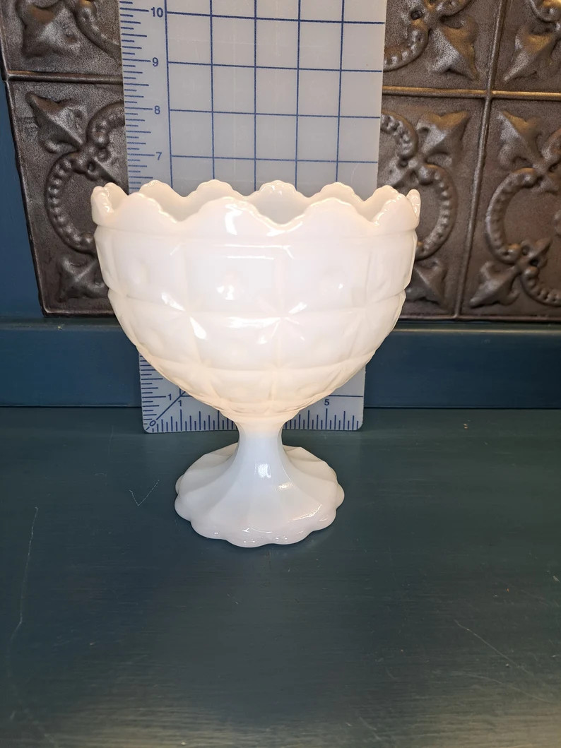Urn Planter Milk Glass Planter/urn White Milk Glass Bowls - Etsy | Etsy (US)