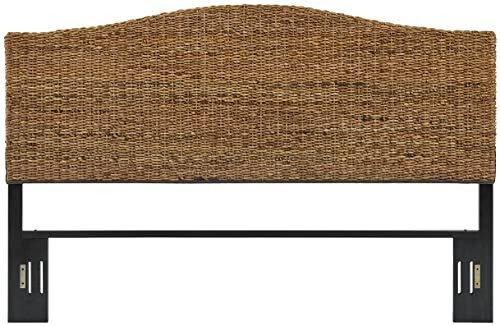 Crosley Furniture Serena Handwoven Natural Fiber Rattan Bed Headboard, Banana Leaf, King | Amazon (US)