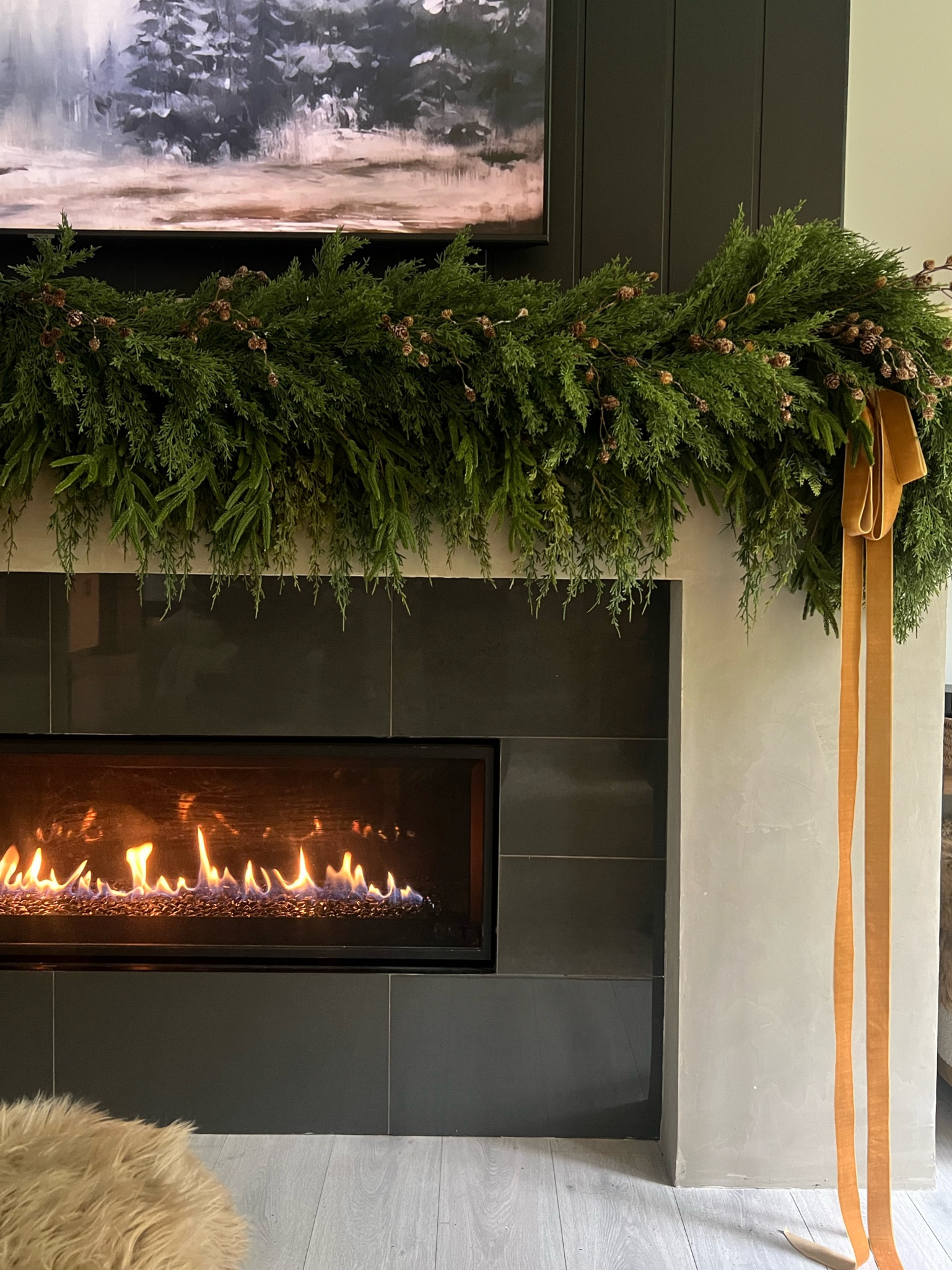 To the floor ribbon for a touch of subtle drama✨
Natural and neutral Christmas 

#LTKHome #LTKHoliday #LTKSeasonal