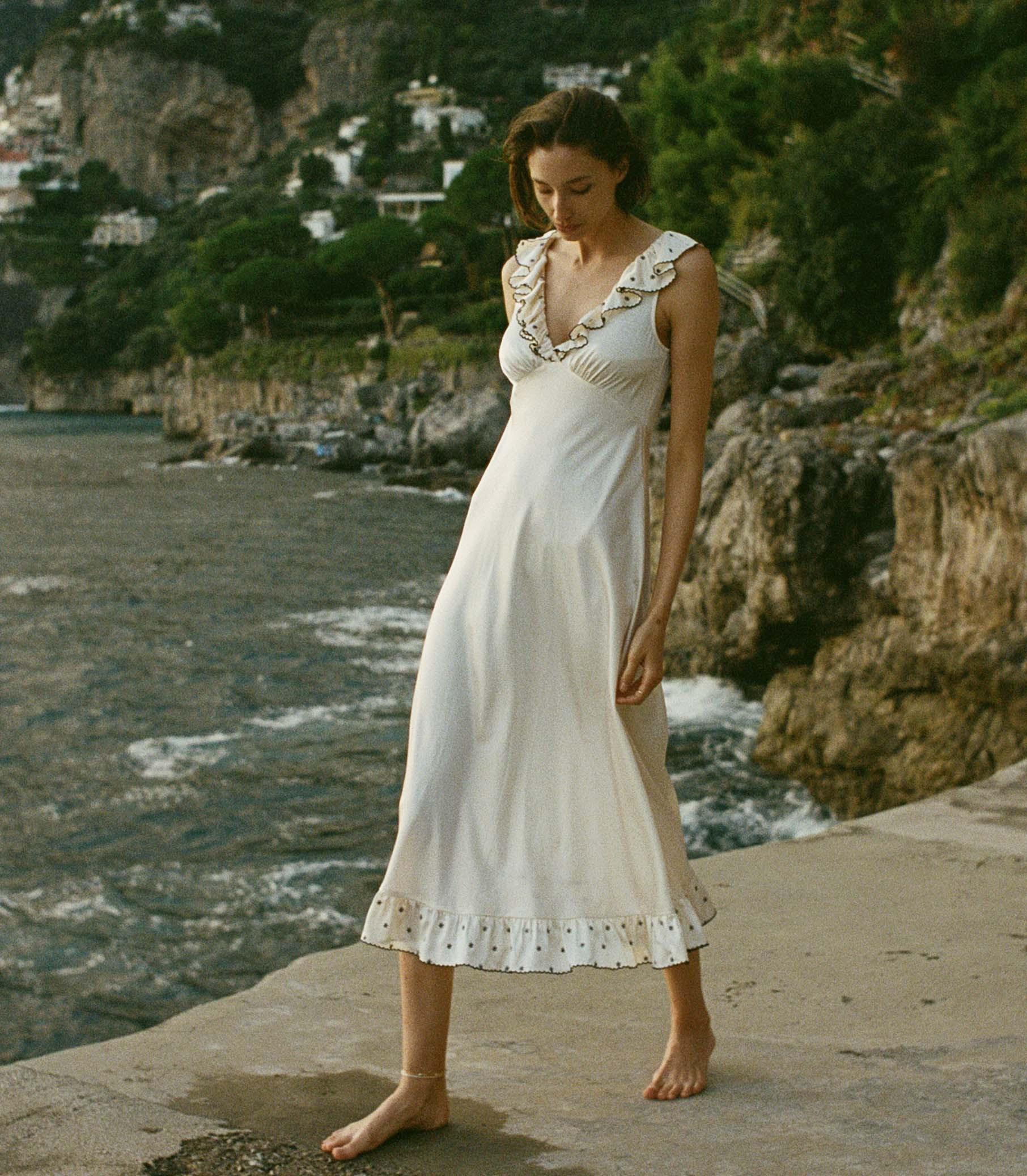 Arleen Dress - Sea Salt | DÔEN | DOEN
