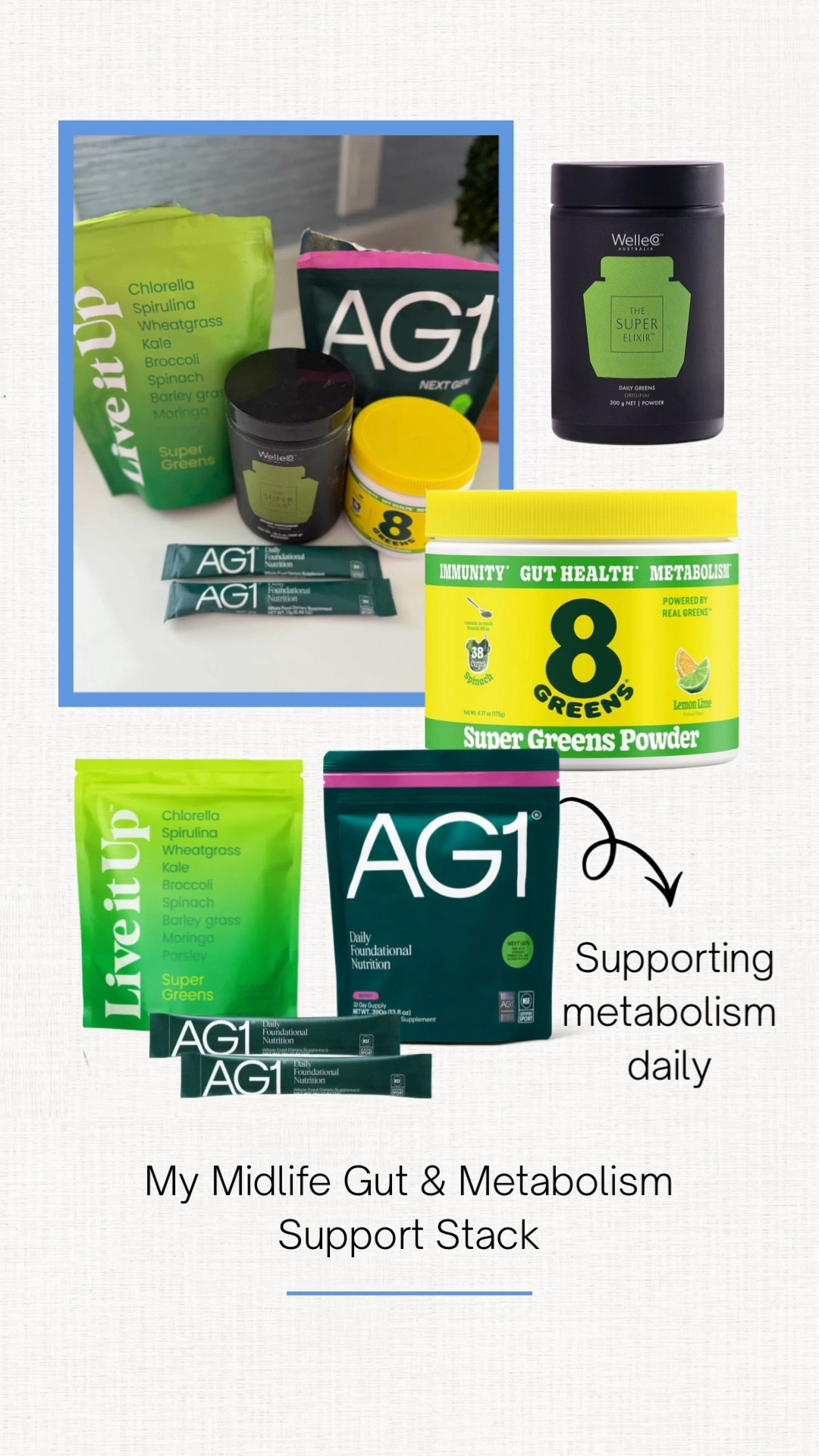 Metabolism support supplements for women over 40.

#LTKmomlife #LTKselfcare #LTKOver40