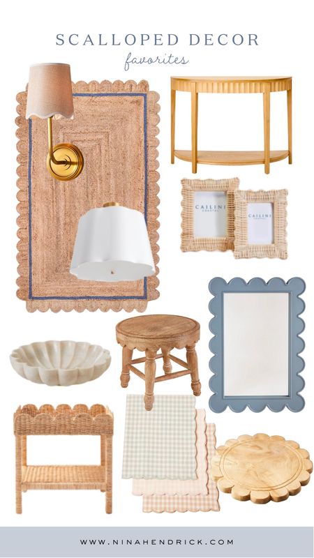Is anyone else loving the scalloped decor trend as much as me?! It was hard to choose just a few! 

#LTKhome