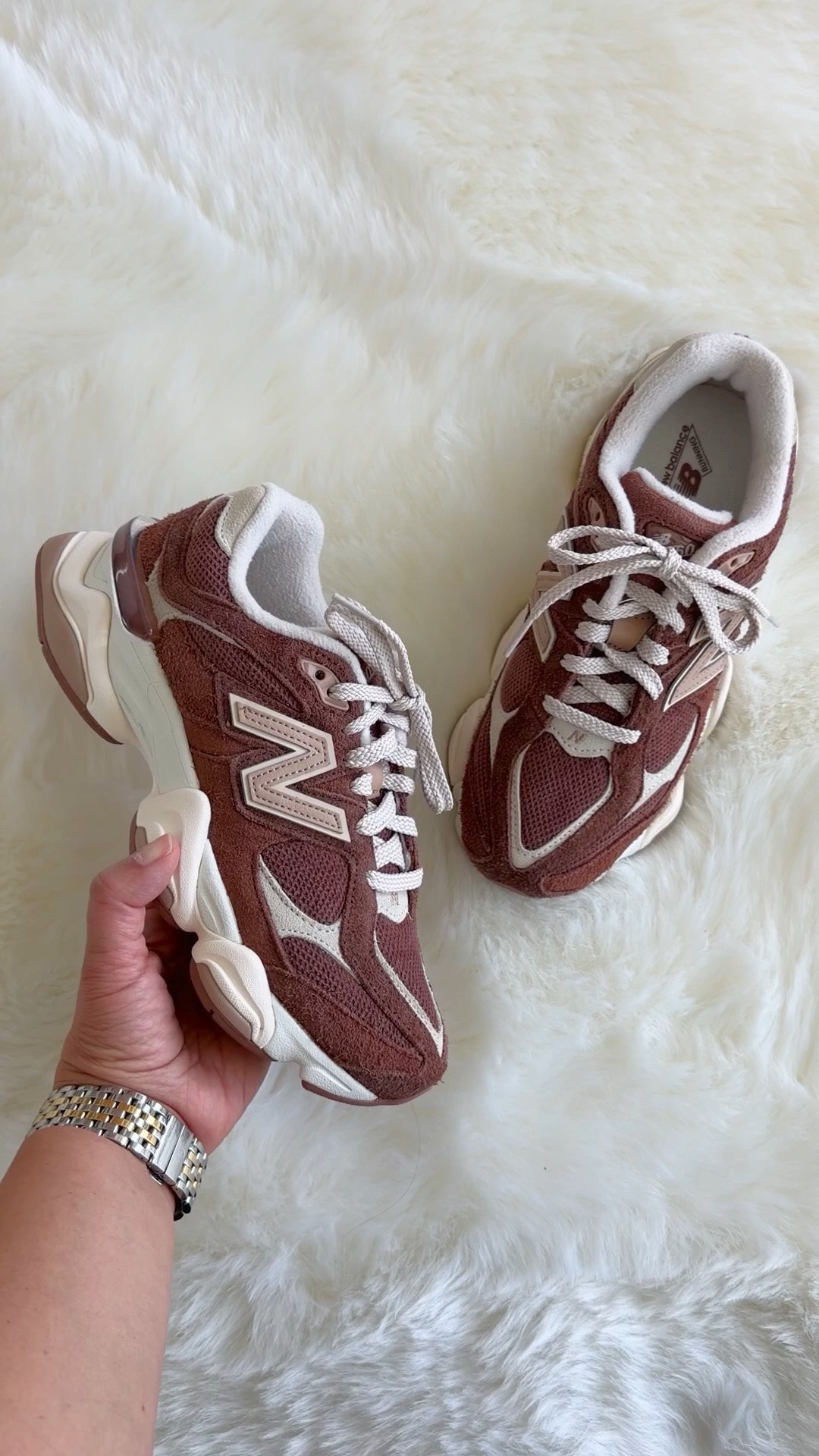 Back in stock in all sizes!!! Loving the color combo of these New Balance 9060 sneakers! Such a beautiful rich shade of brown. Perfect for casual fall outfits, travel outfits and athleisure outfits! So comfy and true to size!

@Anthropologie

#LTKActive #LTKOver40 #LTKfitnessgoals