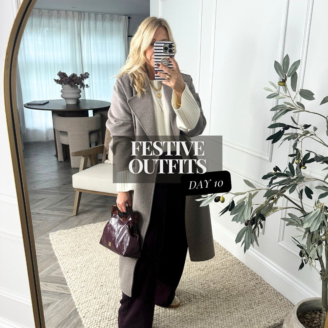 Day 11 and we’re going comfy & cosy with elasticated waist joggers, trainers a nice cashmere / wool mix jumper and a timeless coat. 

Unfortunately my joggers have sold out so I’ve linked some very similar ones for you in our ltk shop. 

#LTKmidsize #LTKstyletip #LTKautumn