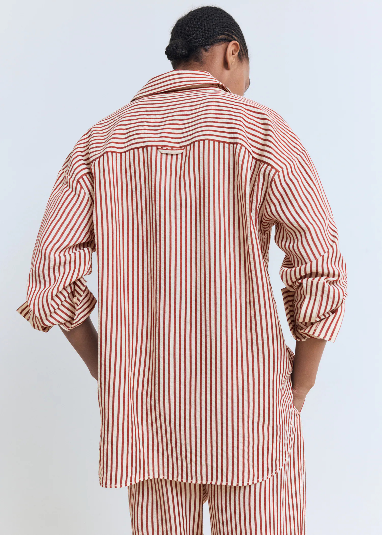 Striped straight shirt - Women | MANGO USA | Mango (US/MX/AU)