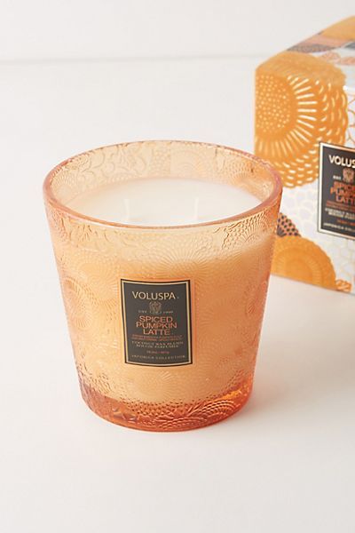 Voluspa Japonica Pumpkin Glass Candle | Anthropologie (US)