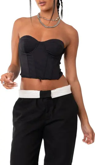 EDIKTED Letisha Strapless Corset Top | Nordstrom | Nordstrom