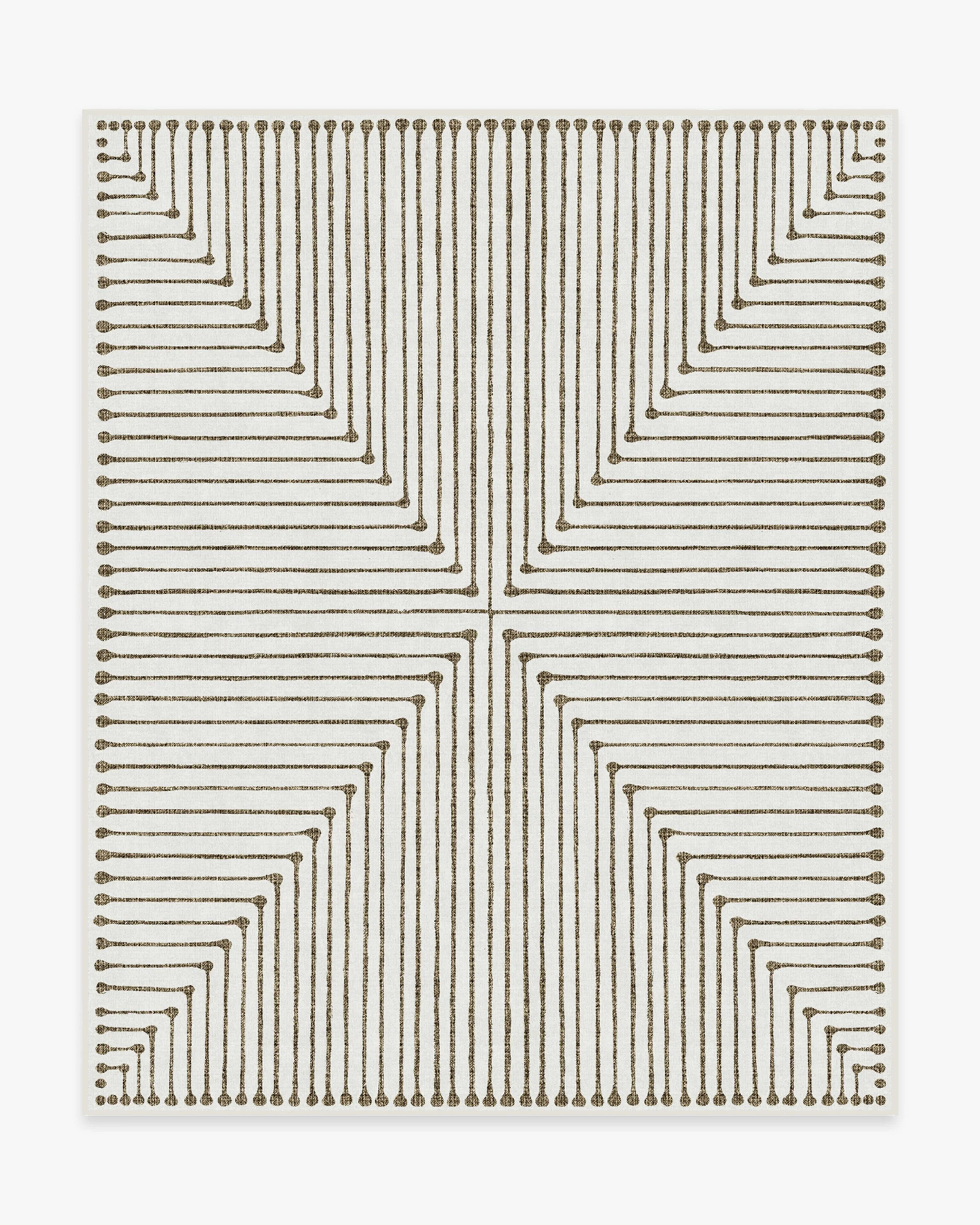 Inkdrop Camel & Ivory Rug | Ruggable