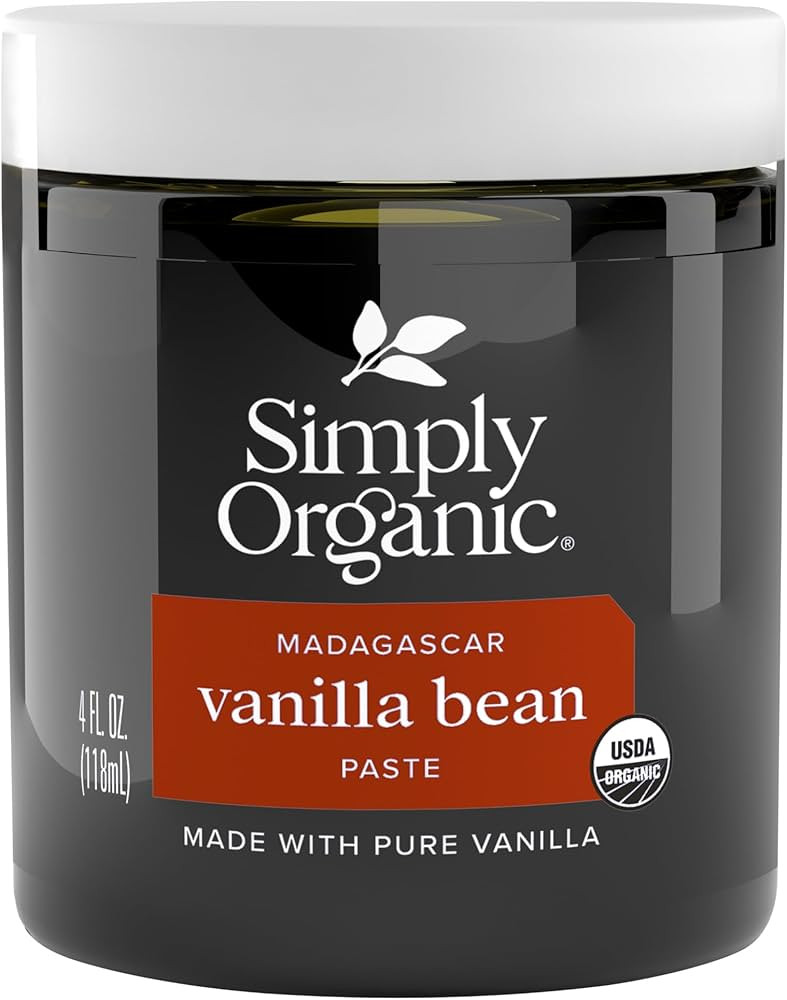 Simply Organic Vanilla Bean Paste, 4 Ounce Jar, Certified Organic, Kosher, Vegan, Non-GMO Rich So... | Amazon (US)