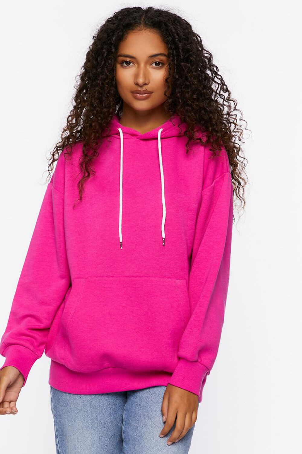 Fleece Drop-Sleeve Hoodie | Forever 21 (US)