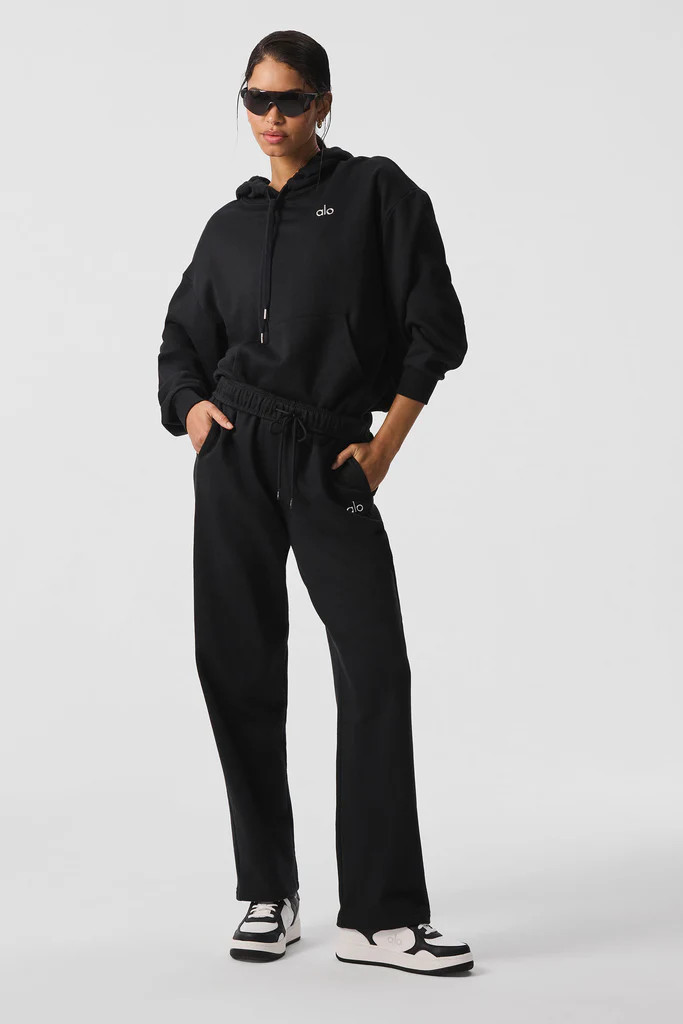 Accolade Straight Leg Sweatpant - Black | Alo Yoga (US)