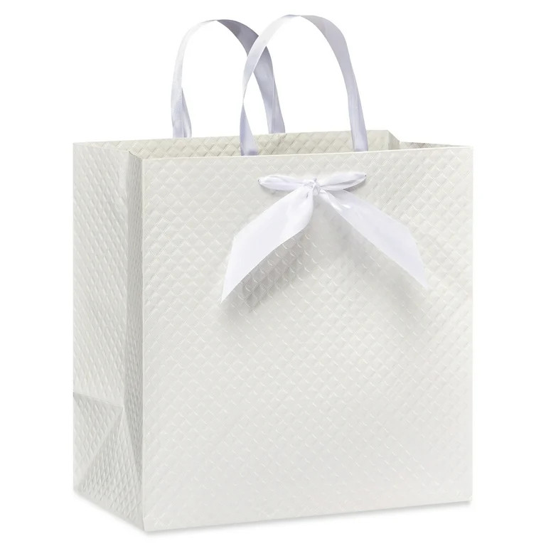 American Greetings 10" Medium Wedding Gift Bag with Quilited Embossing (1-Count) | Walmart (US)