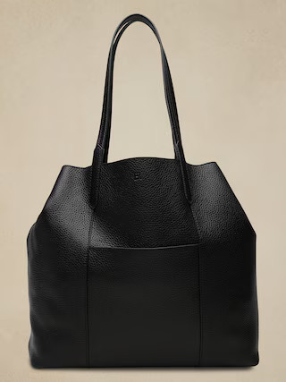Leather Classic Tote | Banana Republic Factory
