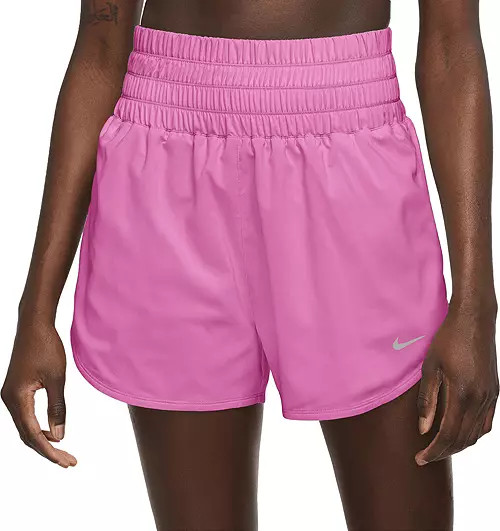 Nike One Women's Dri-FIT Ultra High-Waisted 3" Brief-Lined Shorts | Dick's Sporting Goods