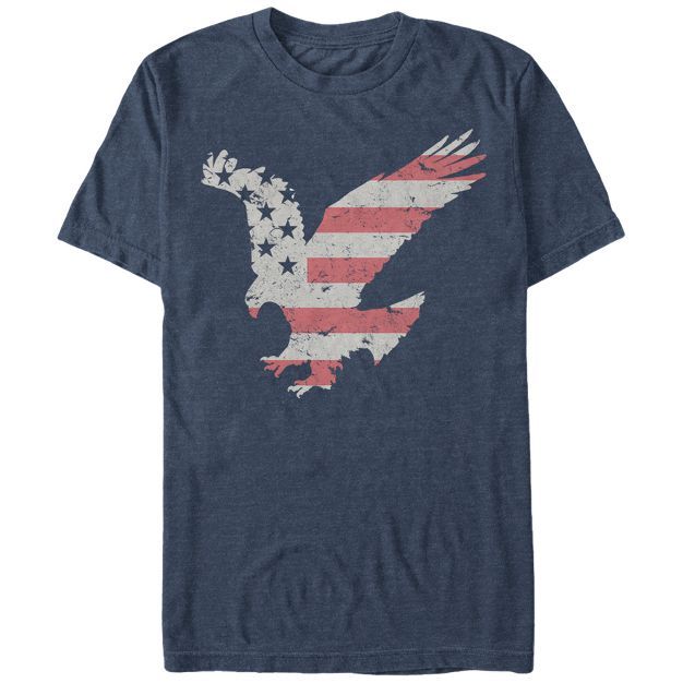 Men's Lost Gods Fourth of July  Flying Eagle American Stripe T-Shirt | Target