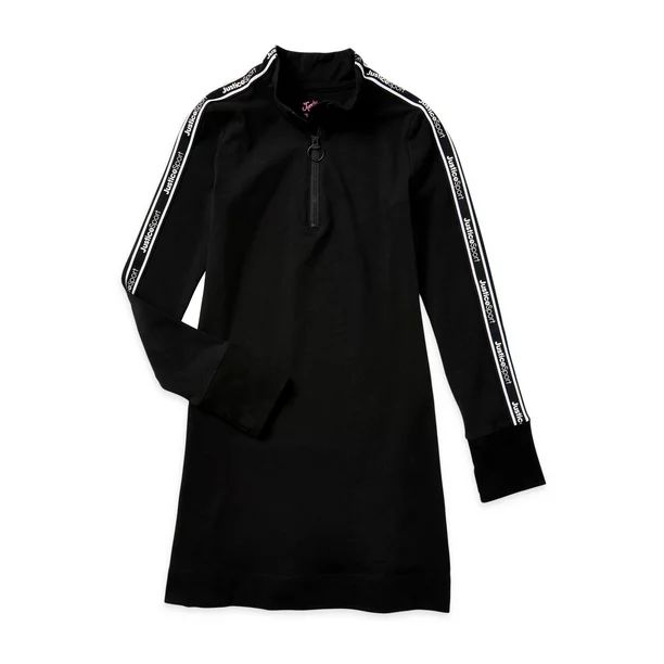 Justice Girls Long Sleeve Quarter Zip Dress, Sizes 5-18 & Plus | Walmart (US)