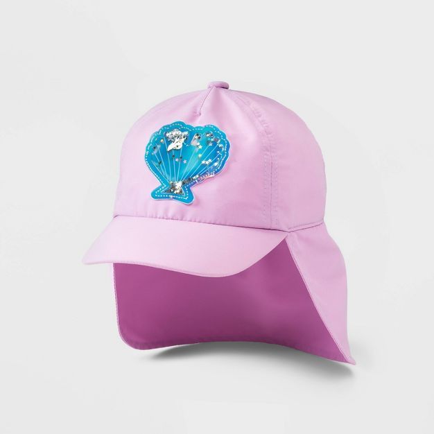 Toddler Girls' Mermaid Swim Hat - Cat & Jack™ Purple | Target