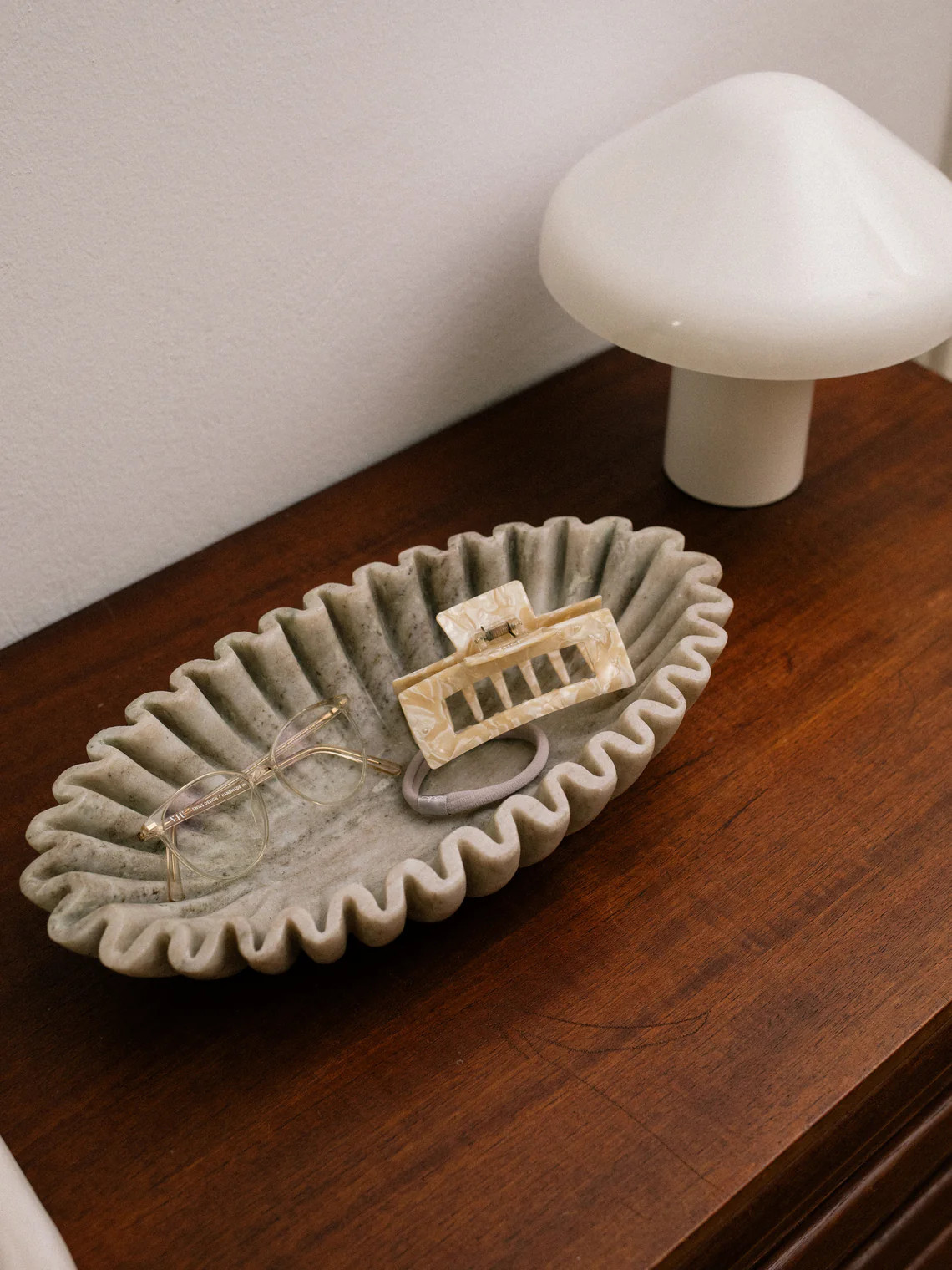 Handgefertigte Marmor-Deko-Schale Santorini, B 35 cm | Westwing EU