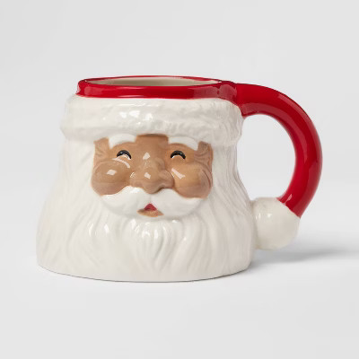 15oz Stoneware Santa Mug - Threshold™ | Target