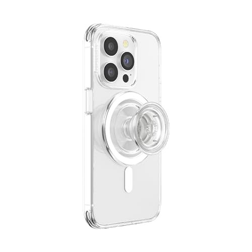PopSockets Phone Grip Compatible with MagSafe, Adapter Ring for MagSafe Included, Phone Holder, Wireless Charging Compatible - Clear | Amazon (US)