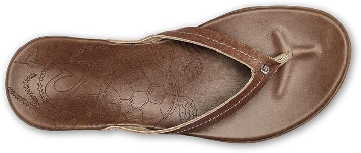 OLUKAI Honu Women's Beach Sandal, Soft & Comfortable Full-Grain Leather, Easy Slip-On Design for ... | Amazon (US)