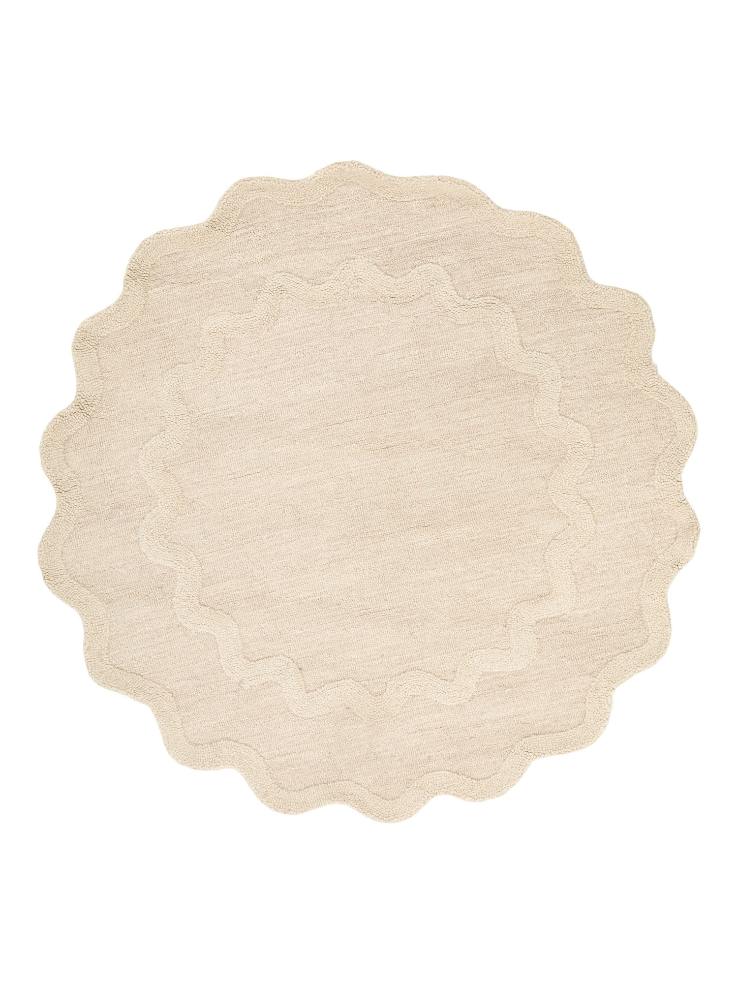 5ft Wool Blend Round Scalloped Rug | Home | Marshalls | Marshalls