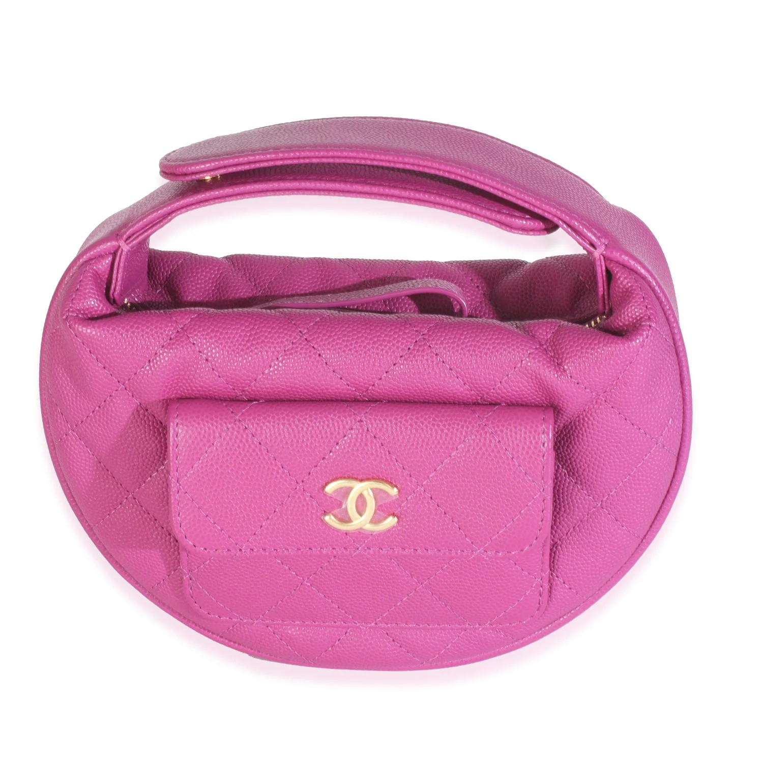 Mini Caviar Round Hobo | The RealReal