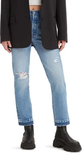 501® High Waist Crop Straight Leg Jeans | Nordstrom